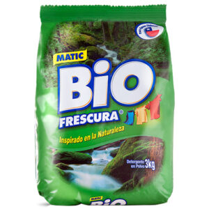 Detergente Biofrescura Polvo Matic x 3 kg.